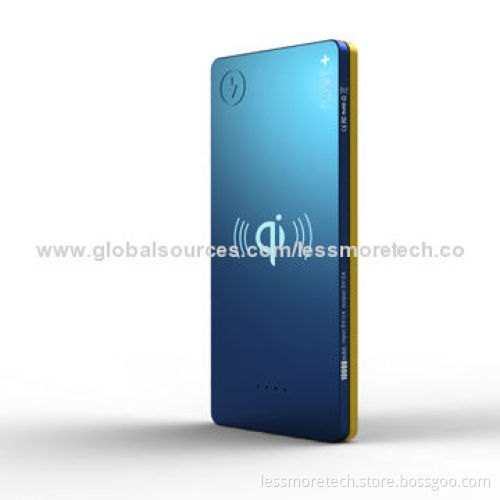 Wireless Power Bank, Wireless Charging, Contrasting Color, 6,000mAh Capacity